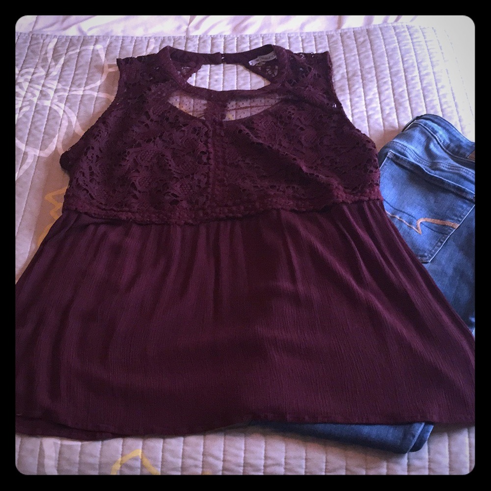 Beautiful Maurice’s lace detail top!